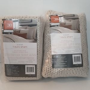 Studio 3B KYLE SCHUNEMAN Everett Euro Shams Neutral